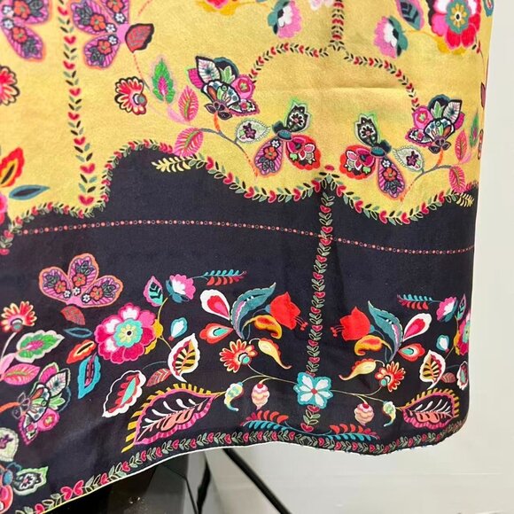 $880 NWOT Johnny Was Long Reversible Silk Embroidered Bohemia Kimono Size S - Picture 12 of 16